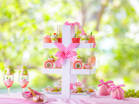 Pink afternoon tea 【Peach & Muscat】