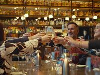 【一番人気】プライムリブ120gを含む全5品のコース＋乾杯シャンパン＋飲み放題付き