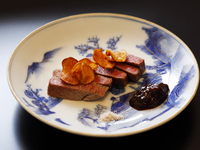 Japanese beef, and lobster / abalone tempura kaiseki