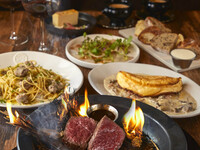 B【Perfect course to enjoy popular items】Course to enjoy the No.1 item on the grand menu, "Fluffy Omelette & Japanese Beef Straw Grilled Steak