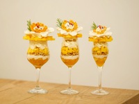 Pineapple and passion fruit parfait (flute)
