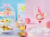 2時間カフェフリー【平日】桃とメロンの白くまアフタヌーンティーと桃パフェのスイーツセット