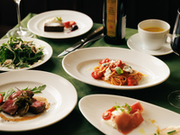 ディナー【乾杯酒付！】パスタ、メインディッシュが選べる全6品のプリフィックスコース