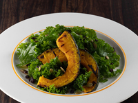 BABY KALE SALAD sesame dressing