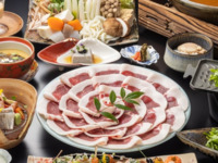 Wild boar hotpot meal course (Top quality loin meat)