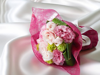 【BOUQUETブーケ】お食事(コース全5品)に花束+ワンドリンク付き