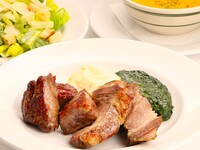 【Lunch】ーPORK ＆ STEAK COURSEー2種のメイン食べ比べ