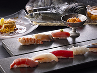 Anago and seawater sea urchin omakase course