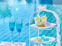 期間限定【マーメイドブルーティースタンド付ランチ】カフェフリー！アフタヌーンスタイルを愉しむランチ！（平日）