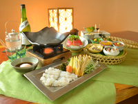 【昼・夏季限定】涼味 鱧の花籠御膳 （甘味 宇治緑茶付）＋乾杯スパークリング