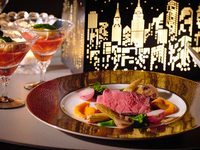 <Manhattan NightsStand> Domestic beef [90g] + dessert + free-flow champagne