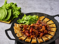 満足度No1◆ボリュームたっぷり◆ミナリチュクミサムギョプサルコース☆2時間飲み放題付き☆