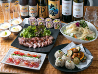 【２時間飲み放題付き】満足度MAX！食べて飲んで楽しめる！アスショクス宴会プレミアムプラン全７品