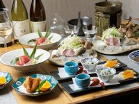 【ディナー限定　120分飲み放題つき】2月2日～季節の美味を味わい尽くす【冬の食材ととらふぐのしゃぶしゃぶ】の口福コース