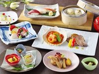 [Akan] Scallop and Pork & Three Pieces of Fresh Sushi Course