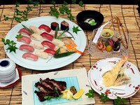 期間限定！！夏休みファミリープラン　お寿司食べ放題付き　特別会席