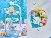 学生限定【 平日 カフェフリー】マーメイドブルー アフタヌーンティー〜トロピカルサマー〜 スペシャリテの“白くまの夏休み”＆ブルーの乾杯ドリンク付き