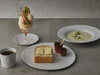 Simple Morning Thick-Cut Toast, with Parfait Bambi【¥3,300 (excl. tax)】
