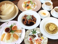 【9-11月】北京ダック・豚ロース黒酢ソース仕立て・揚げワンタン入りコース／飲み放題付 7,000円