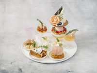 桃づくしのワンプレートアフタヌーンティーセット