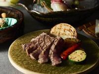 ◇【40周年記念フルコースペアプラン】　黒毛和牛炭火焼きコース　＊割引不可