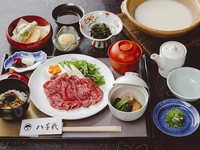Beef shabu-shabu set meal