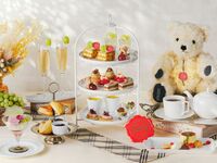 【平日：シャインマスカットのミニパフェ付】マスカットスパークリング付！シャインマスカットと栗の食べ比べアフタヌーンティーwithハーマンテディ～マリアージュフレールが2時間飲み放題～