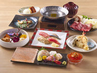 大海原コース ×飲み放題×デザートプレート付き