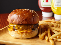 100% Matsusaka Beef Parmesan Cheese Burger