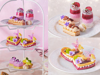 【 平日・窓側席 】ぶどうと栗のパープルアフタヌーンティー