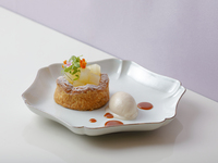 【[Septempber20-November30] Dessert Set】 Caramel Pear Flan + Coffee or Tea