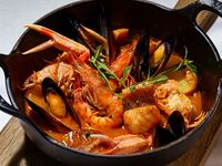 Bouillabaisse, a traditional dish from Marseille, France
