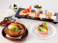 Kobe beef Japanese-style stewed hamburger set