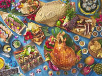 Summer Dinner Buffet only available at 5:30 PM. Adults (13 years and older) receive a tropical drink. One elementary school or toddler child is admitted free per adult.