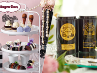 犬同伴平日【マリアージュフレールフリー付】『モノクロ・ゴシックアフタヌーンティー with ハーゲンダッツ』