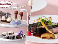 犬同伴土日祝【ポークランチ付】『モノクロ・ゴシックアフタヌーンティー with ハーゲンダッツ』