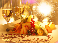 【Anniversary Lunch course】メッセージプレート付き 全6皿 乾杯ドリンク＋食後のコーヒー付き　3,500円