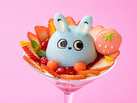 【HP限定｜土日のご予約はこちら】小田急マスコットキャラクター【もころんパフェ】［ドリンクセット］