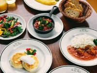 【New!! BREAKFAST】スパークリングワインor カフェラテ 付き   