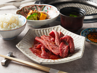 [Yonezawa Beef Yakiniku Lunch] Aged Yonezawa Beef Short rib&Red meat + Sparkling Wine