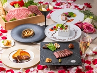   【アニバーサリーランチコース】市場直送鮮魚の鉄板焼と黒毛和牛ロース全9皿＋乾杯ドリンク＆アニバーサリーケーキ