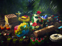 Includes sparkling wine [Center seating] Weekend and holiday lunch buffet July-August (90 minutes)