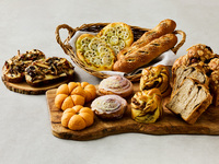 Happy Friday Semi-buffet with freshly baked bread and non-alcohol wine