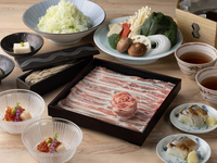 Lunch — Dashi Shabu "藤ふじ" (premium pork)