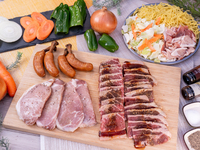 [Student BBQ set + all-you-can-drink soft drinks]