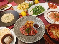 RecomｍendCourse【C】～国産牛のグリルやクリームリゾットなど全9品5000円2H飲み放題付き