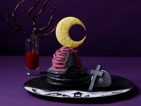 【テラス限定】モンブランハロウィンパンケーキ ドリンクセット