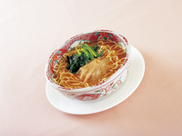 Soba in broth with whole braised shark fin