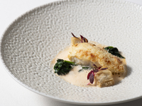 HIGASHIYAMA LUNCH [Pan-fried fresh fish in kadaif with lobster ecuid sauce]