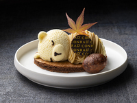 【Weekend Dessert Set】 Cassis and Mont Blanc Tiramisu Bear